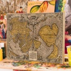 Настенный холст - постер Старинная карта Старого света 1531 года Оронция Финея